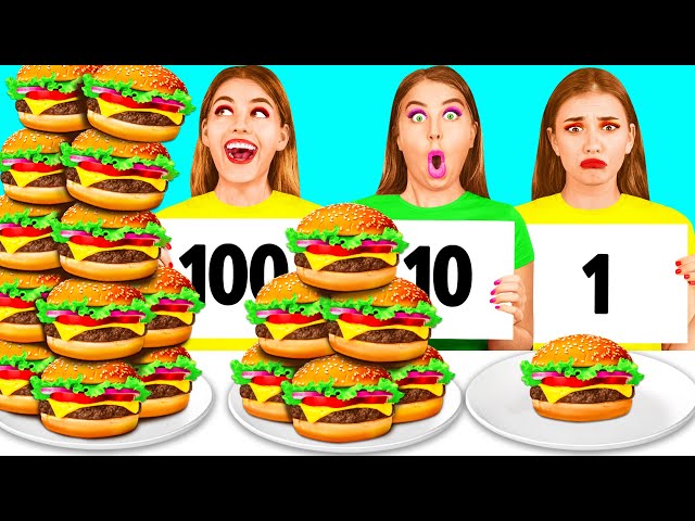 100 Layers of Food Challenge | Funny Moments by BaRaDa Challenge