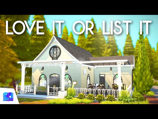 STORYBOOK BAR ~ LOVE IT OR LIST IT RENOVATION: Sims 4 Realm of Magic Speed Build (No CC)
