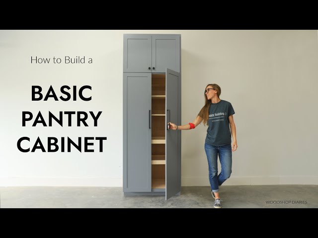 How to Build a Simple Pantry Cabinet with Pull Out Shelves