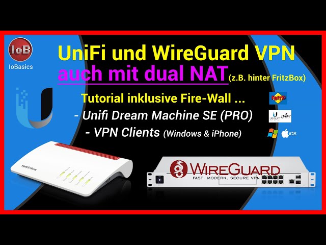 UniFi Netzwerk - WireGuard VPN auf der UDM SE hinter einer FrizBox