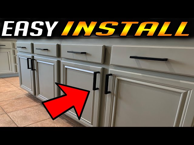 How to Install Kitchen Cabinet Handles EASY DIY