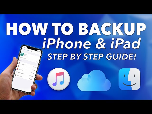 How to BACKUP your iPHONE or iPAD using iTunes, Finder and iCloud!  - STEP BY STEP GUIDE