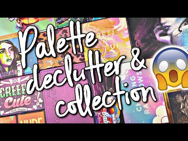 Getting Rid Of 60+ Out Of 175 Palettes! | Eyeshadow Palette Collection & Declutter