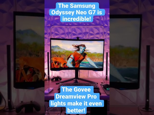 The Samsung Neo G7 is Incredible! 4K 165hz 1000R Curve with HDR 2000 and 1196 Local Dimming Zones!