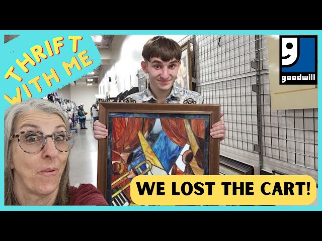We Lost the Cart! | Thrift With Me at Goodwill