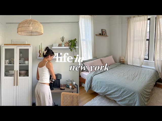 LIFE IN NYC | simple morning routine, spring vibes in the city, cooking my favorite meal
