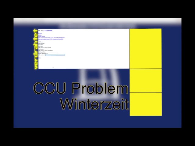 HomeMatic CCU Probleme - Winterzeit