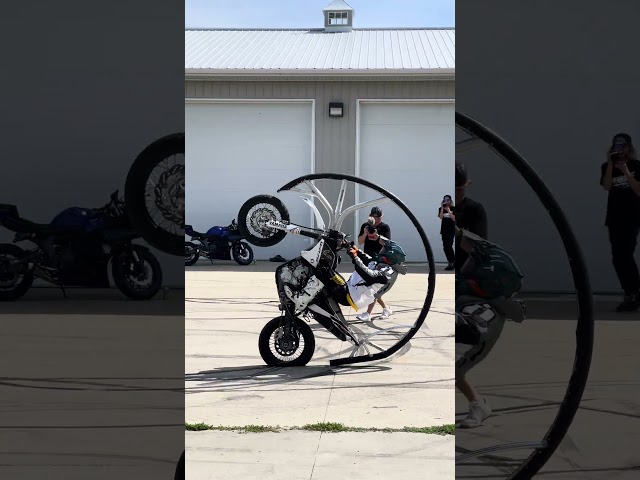 Front Flip Cage on a Dirt Bike!