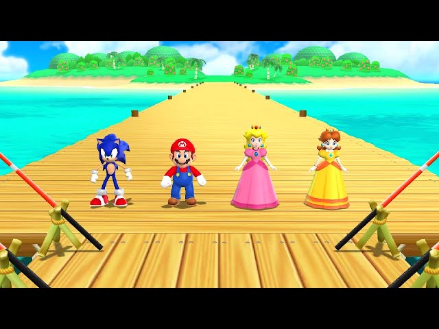 Mario Party 9 - Sonic Dominates Mario, Peach & Daisy (Master Difficulty)