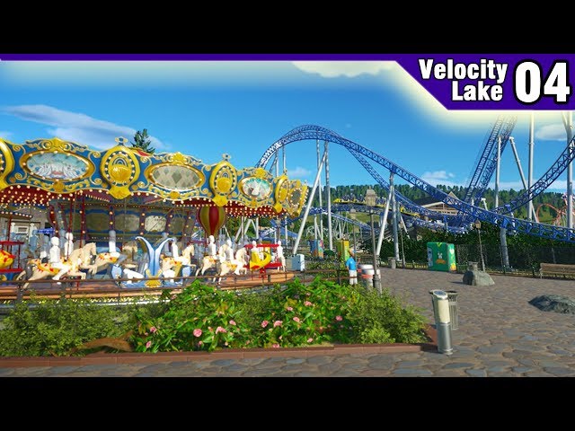 Velocity Lake (ep. 4) - Grand Carousel & Food Court! | Planet Coaster