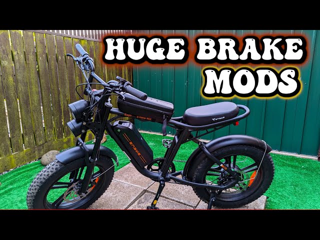 Engwe M20 Huge Brake Upgrade Modified Brakes how to change the brakes on a Engwe M20 ebike