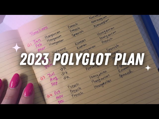 Polyglot language plan 2023 - Thailand cafe vlog edition