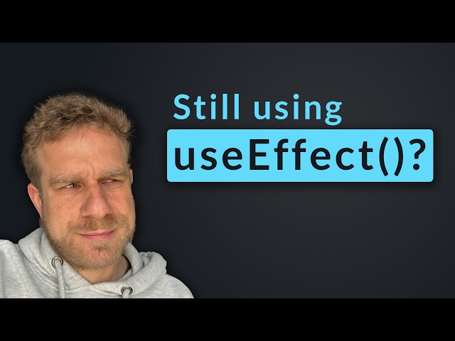 You might not need useEffect() ...