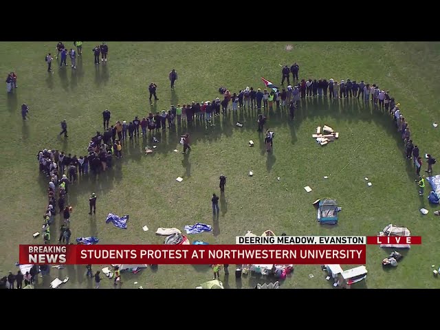 Student protest at Northwestern University