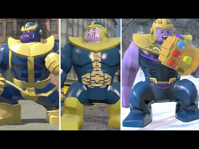 Evolution of Thanos in LEGO Marvel Videogames (2013-2018)