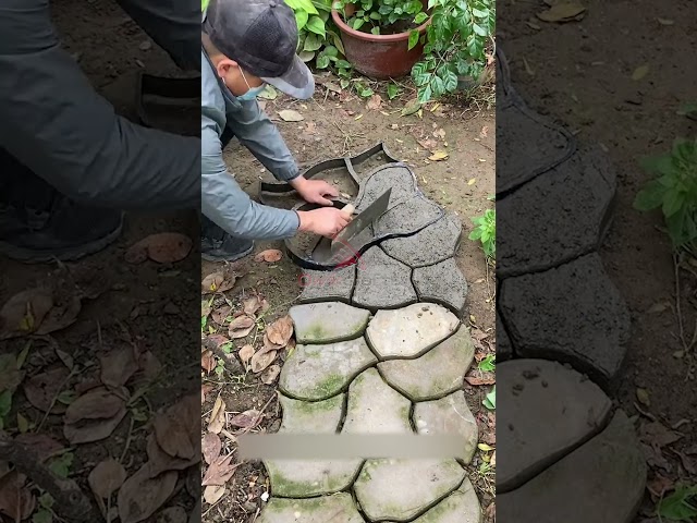 How to Use Concrete Mold to Make a Path #diy #tool #tools