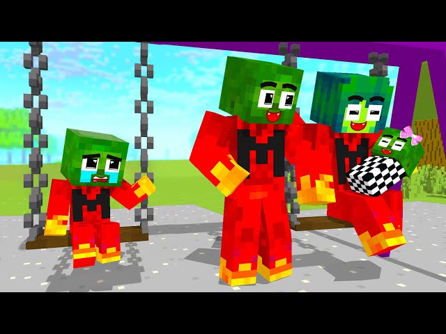 Monster School : Squid Game ZOMBIE & ADOPTED SISTER - Minecraft Animation
