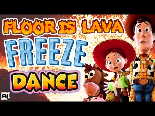 Toy Story Floor Is Lava 🔥 Yoga Freeze Dance | Kids Brain Break