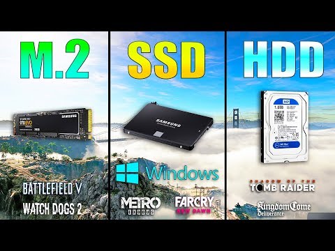 M.2 NVME vs SSD vs HDD Loading Windows and Games