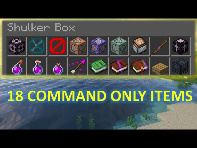 18 Items You Can ONLY Get With COMMANDS In Minecraft (1.13-1.17+)