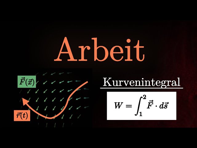 Arbeit mit einem Kurvenintegral berechnen - Erklärung & Beispiel (Physik)