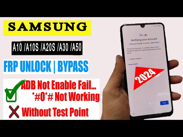 Samsung A10,A10S,A20S,A30,A50 FRP Bypass Android 11-12-13-14 | google account unlock without PC |