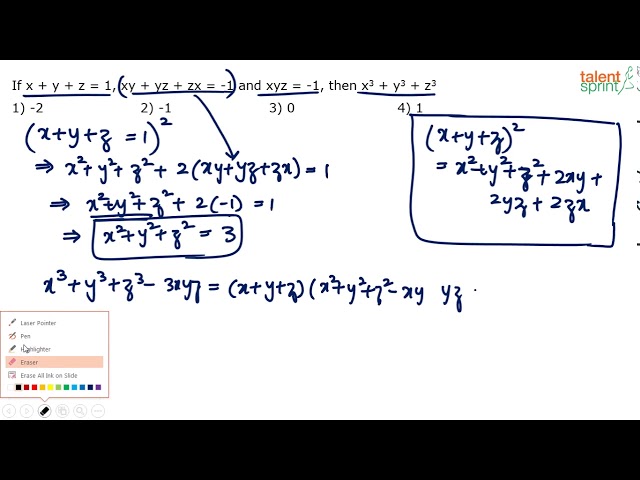 Algebra | Advanced Example - 5 | Quantitative Aptitude | TalentSprint Aptitude Prep