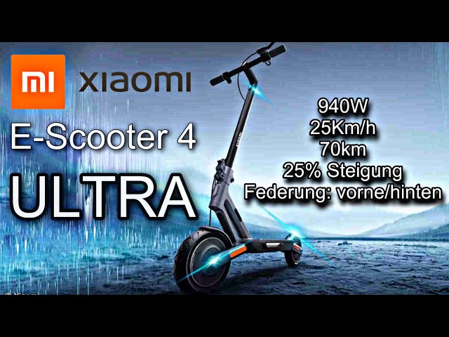 XIAOMI E-Scooter 4 ULTRA • ist er 999€ wert!? • 940W • 70km • 25Km/h • Doppelfederung | „DaLaMo“