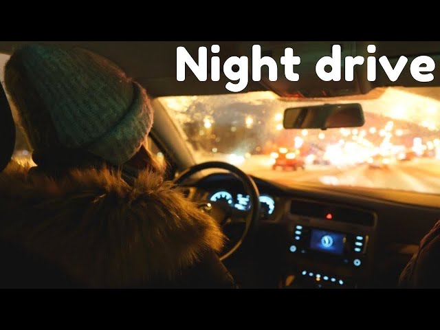 ASMR Driving {night, rain💦}: ASMR Car driving on the road🚖relaxed drive