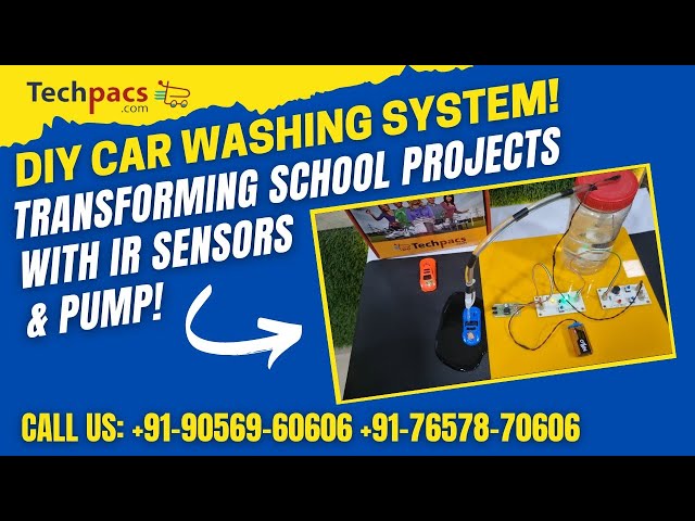 DIY Car Washing System! Transforming School Projects with IR Sensors & Pump!