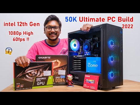50K Ultimate Gaming PC Build with GPU... intel 12th Gen Edition 😱🔥