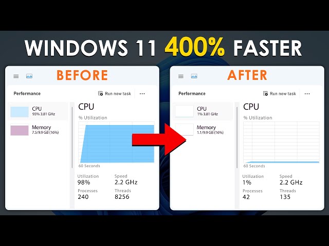 Make Your Windows 11 400% Faster in 5 Minutes (Quick & Easy)