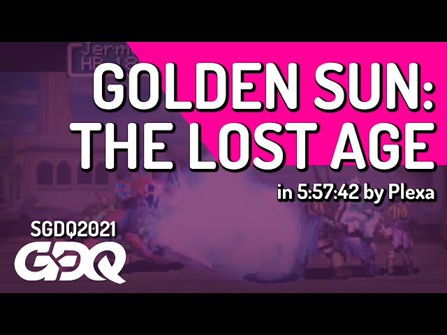 Golden Sun: The Lost Age by Plexa in 5:57:42 - Summer Games Done Quick 2021 Online