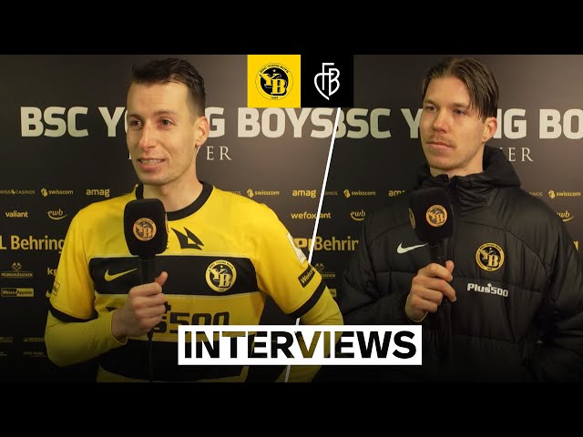 Interviews mit Sandro Lauper und Cedric Itten nach YB - Basel (5:1)