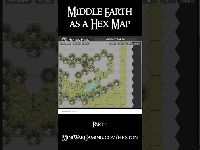 Middle Earth as a Hex Map (Part 1) #3dprinting