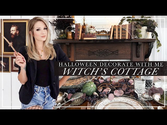Halloween Decorate with Me 2022 // Dark Academia Witch's Cottage