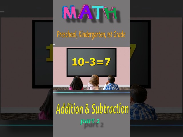Addiditon & Subtraction - part 2