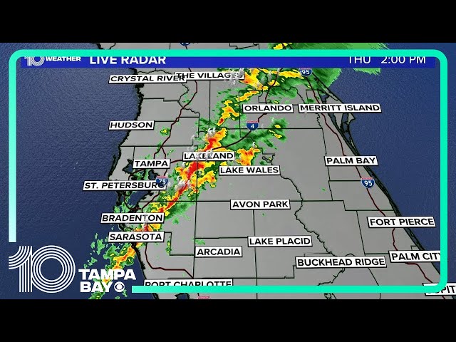LIVE RADAR | Strong storms move through Tampa Bay area