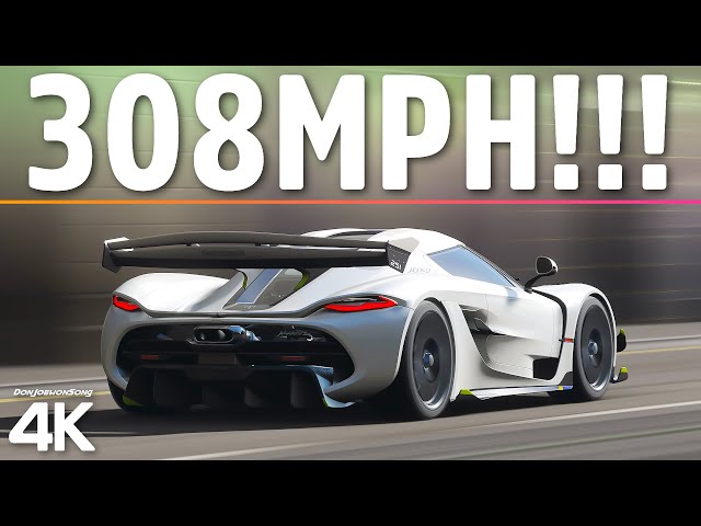 Forza Horizon 5 - The FASTEST Car In The Game?? 308MPH!! Fully Upgraded Koenigsegg Jesko