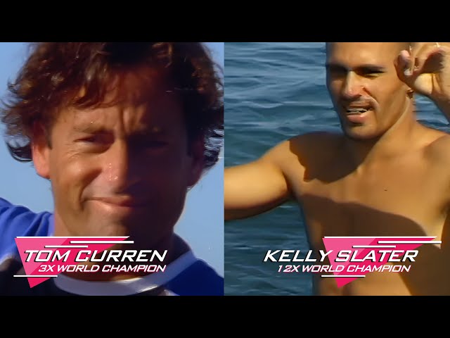 🌊 LEGENDARY Surfing BATTLE - Kelly Slater vs Tom Curren (BEST Surfers of ALL TIME) 🏆