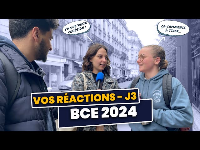La CG HEC & les maths HEC : vos réactions (BCE J3)