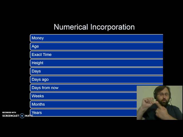 #14 Number Incorporation in ASL