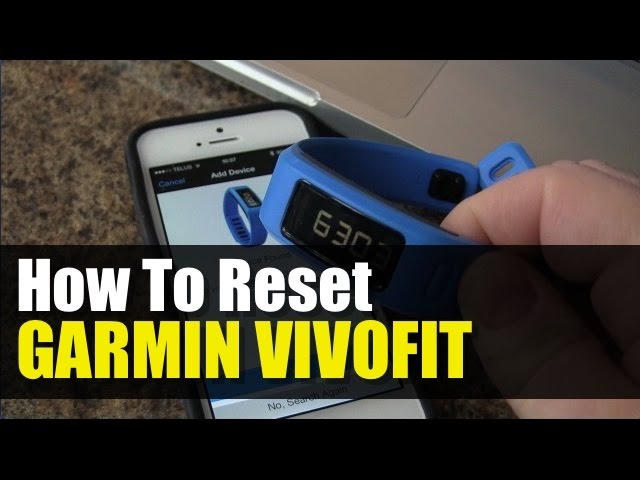 Garmin Vivofit - How to Reset