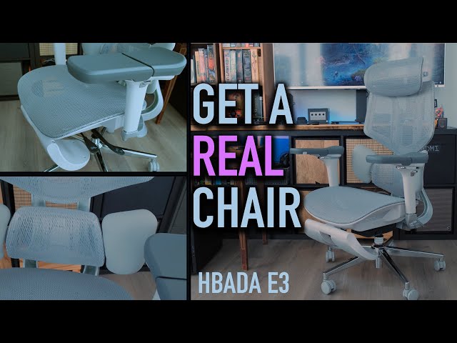 Stop Hurting Your Back, Get a REAL Chair! HBADA E3 Ergonomic Office Chair Overview