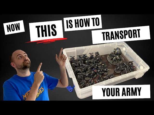 How to magnetise your army for easy transport-DIY figure case for Warhammer/D&D/Wargaming models!