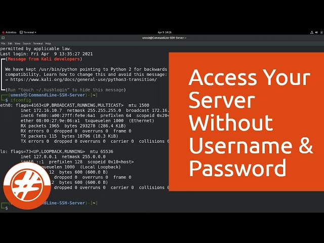 009 - How Does SSH Work | How To Setup SSH Server And Client For A Key-Based Authentication