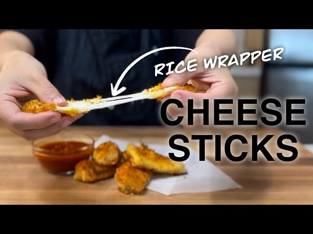 Rice Paper Cheese Sticks! Too Easy!