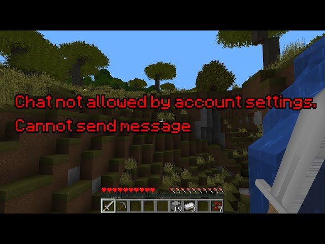 FIX Chat not allowed by account settings. Cannot send message in Minecraft.