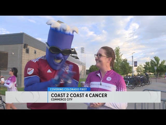 Colorado Avs, Rapids cheer on cyclists riding cross country for cancer research