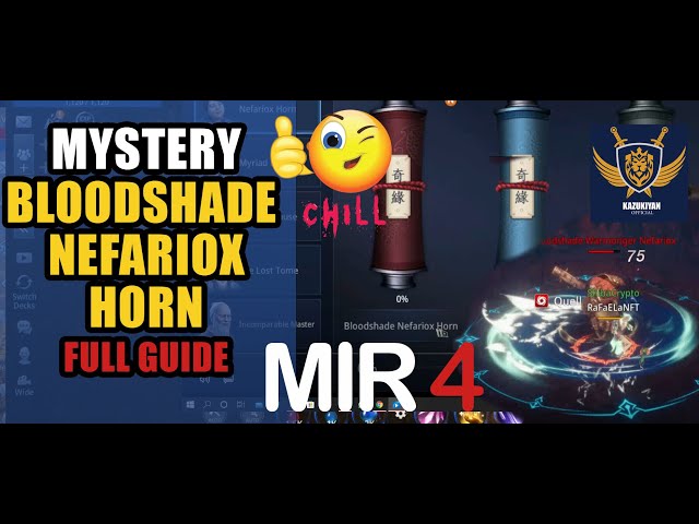 Bloodshade Nefariox Horn FULL GUIDE | MIR4 Mystery Full Guide (Clue 1, 2, 3, 4, 5, 6 , and final)